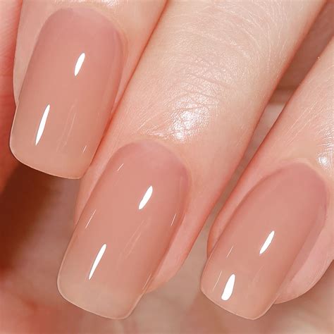 Nude jelly nail polish